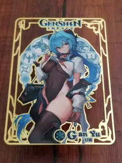 Ganyu - Genshin Impact - Goddess Story Gold Metal Card - Image 1
