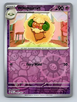 Whimsicott Reverse Holo NM #035/091 SV: Paldean Fates Pokemon Card - Image 1