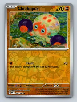 Clobbopus Reverse Holo NM #051/091 SV: Paldean Fates Pokemon Card - Image 1
