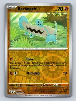 Barboach Reverse Holo NM #050/091 SV: Paldean Fates Pokemon Card - Image 1