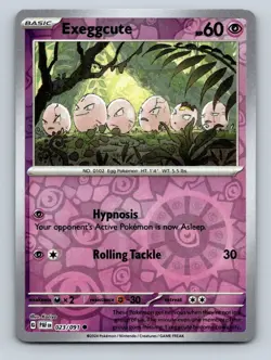 Exeggcute Reverse Holo NM #023/091 SV: Paldean Fates Pokemon Card - Image 1