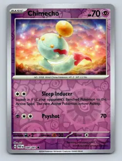 Chimecho Reverse Holo NM #030/091 SV: Paldean Fates Pokemon Card - Image 1
