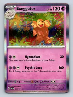 Exeggutor Holo Rare LP #024/091 SV: Paldean Fates Pokemon Card - Image 1