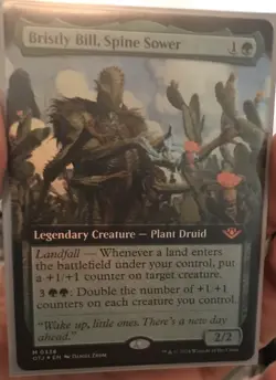 MTG English Bristly Bill, Spine Sower (Extended Art) NM Foil - Image 1