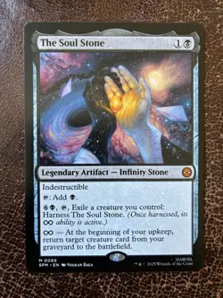 2025 MTG MARVEL’S SPIDER-MAN #0066 THE SOUL STONE MYTHIC - Image 1