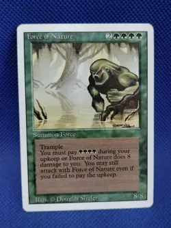 MTG Revised 1994 Force Of Nature Lp Rare Magic The Gathering - Image 1