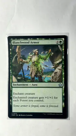 Playset (4x) Blanchwood Armor -MTG- Foundations - Image 1