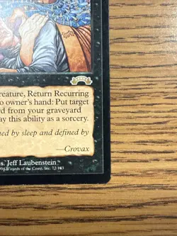 Recurring Nightmare MTG Magic the Gathering Exodus 1998 - Image 4