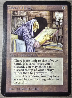 Library of Leng - Alpha, LP-NM Magic the Gathering MTG! - Image 1