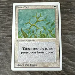 Green Ward - Unlimited Edition - LP #21 Uncommon MTG - Image 1