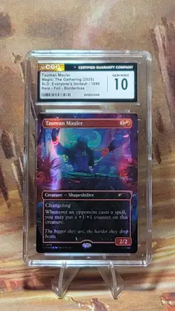 MTG Taurean Mauler #1899 Rainbow Foil Secret Lair Drop Everyone's Invited CGC 10 - Image 1
