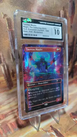 MTG Taurean Mauler #1899 Rainbow Foil Secret Lair Drop Everyone's Invited CGC 10 - Image 3