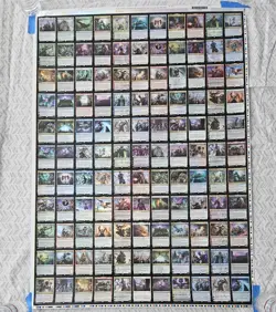 MTG War of the Spark Uncut Foil Sheet Ebay WOTC Apology Still in Shipping Tube - Image 1