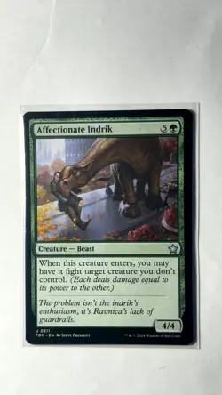 Playset (4x) Affectionate Indrik -MTG- Foundations - Image 1