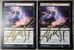 Thoughtseize x2 - Italian (Signed by Artist) Magic the Gathering MTG! - Image 1