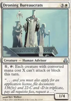 Droning Bureaucrats - Medium Play MTG Guildpact - Image 1