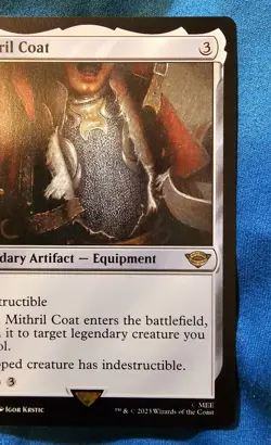 MTG Lord Of The Rings Mithril Coat 245 Rare Regular Legendary Artifact Single - Image 3