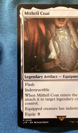 MTG Lord Of The Rings Mithril Coat 245 Rare Regular Legendary Artifact Single - Image 4