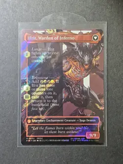 MTG Final Fantasy Clive, Ifrit's Dominant Borderless Surge Foil M 530 Print Dmg - Image 2