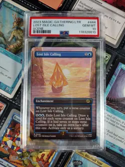PSA 10 GEM MT! | MTG Magic Lost Isle Borderless Lord of the Rings | + Goodies! - Image 1