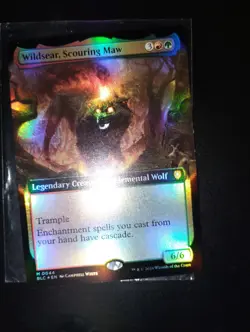 Wildsear Scouring Maw Extended Art Foil BLC 0044 NM MTG Magic - Image 1