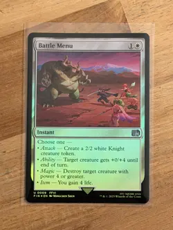 Battle Menu - Final Fantasy MTG Magic Uncommon Foil FFVI 0009 - Image 1