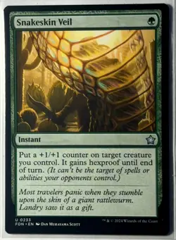 Playset (4x) Snakeskin Veil -MTG- Foundations - Image 1