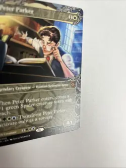 Peter Parker Borderless (0208) Nonfoil Spider Man MTG - Image 2