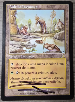Yavimaya Hollow - Portuguese (Signed by Artist) Magic the Gathering MTG! - Image 1