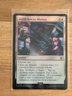Aerith Rescue Mission - Final Fantasy MTG Magic Common Foil FFVII 0005 - Image 1