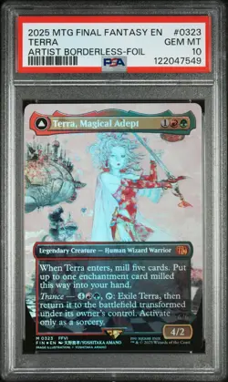 PSA 10 Magic the Gathering MTG Terra Magical Adept Artist Foil Final Fantasy - Image 1