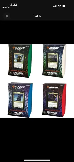 MTG Magic Adventures In Forgotten Realms Set Of 4 Commander Decks - Image 2
