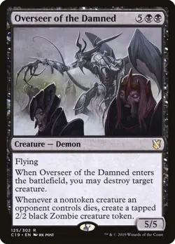 Overseer of the Damned #125 Commander 2019 MTG MAGIC DEMON R O253 - Image 1