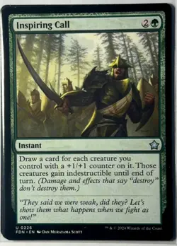 Playset (4x) Inspiring Call -MTG- Foundations - Image 1