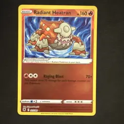 Radiant Heatran 027/189 Swsh10: Astral Radiance Holo Pokemon - Image 1