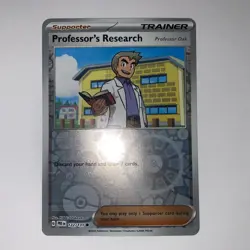 Professor's Research Reverse Holo - 122/131 - Prismatic Evolutions Pokemon 2025 - Image 1