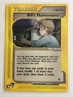 Bill's Maintenance 137/165 - Expedition Non Holo Pokemon Card - Image 1