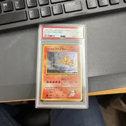 1999 POKEMON JAPANESE GYM 2 #146 BLAINE'S MOLTRES-HOLO PSA 9 with Swirl - Image 2
