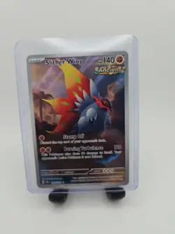 Slither Wing 203/182 Pokemon Sv04 Paradox Rift Full Art Illustration Rare Holo - Image 2