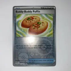 Pokemon - Buddy-Buddy Poffin - Reverse Holo - Temporal Forces 144/162 - NM Item - Image 1