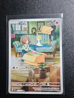 Ralts 211/198 Illustration Rare Scarlet & Violet Base Holo NM Pokemon - Image 1