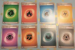 4 Sets of 8 Pokemon 151 Basic Energy Cards SVEen 001 - 008, 32 Cards Total 2023 - Image 1