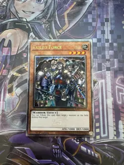 Yugioh Exiled Force RA03-EN119 Quarter Century Secret Rare 1st Ed. NM - Image 1