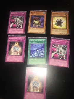 Lot Of 7 Yugioh Cards ( Error Miss Cut ) - Image 1