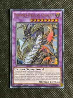 YuGiOh! - Thunder Dragon Colossus RA03-EN036 Ultra Rare 1st Edition Near Mint - Image 1