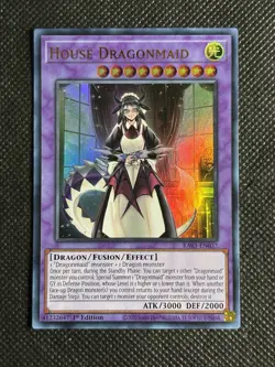 YuGiOh! - House Dragonmaid RA03-EN037 Ultra Rare 1st Edition Near Mint - Image 1