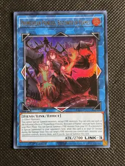 YuGiOh! Promethean Princess, Bestower of Flames RA03-EN050 Ultra Rare 1st Ed NM - Image 1