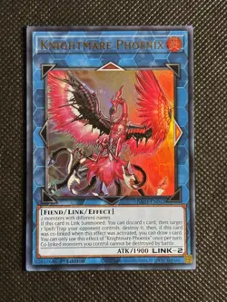 YuGiOh! - Knightmare Phoenix RA03-EN042 Ultra Rare 1st Edition Near Mint - Image 1
