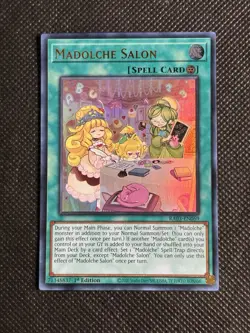 YuGiOh! - Madolche Salon RA03-EN069 Ultra Rare 1st Edition Near Mint - Image 1