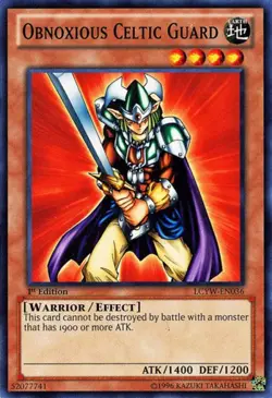 Obnoxious Celtic Guard - LCYW-EN036 - Common - Unlimited Edition NM Yugioh Legen - Image 1